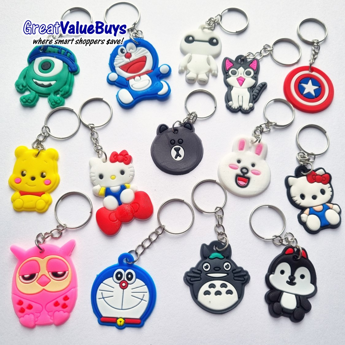 cartoon keychain kids goodie bag favour