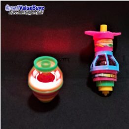 spinning top with light kids goodie bag party favour toy
