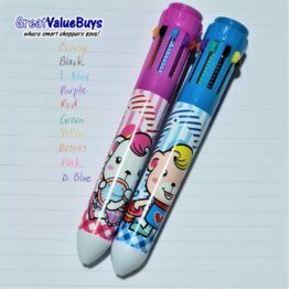 10 colour pen stationery children gift classroom school goody bag party