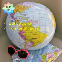 globe beach ball educational toy